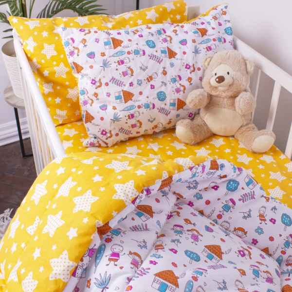 Фото - Комплект постільної білизни MirSon Бязь 18-0002 Sweet Home 220х240 (2200010260397)